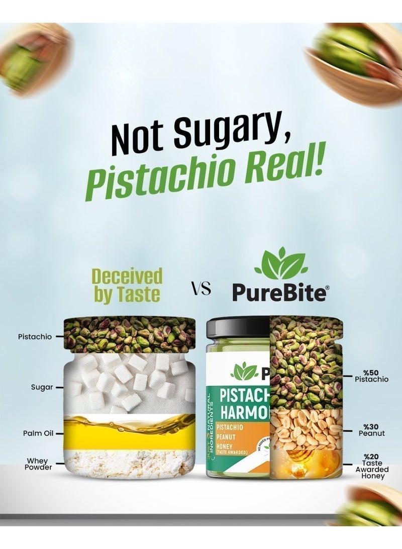 PURE BITE %100 Natural Pistachio Spread, NO Sugar added, NO Preservatives-200gr. - Image 2